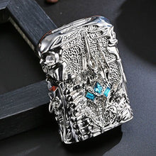 Load image into Gallery viewer, CHIEF Retro Pure Copper Lighter World of Warcraft Kerosene Oil The Lich King Relief Lighter Kerosene Cigarette Gadgets For Man
