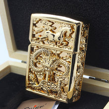 Load image into Gallery viewer, CHIEF Retro Pure Copper Lighter World of Warcraft Kerosene Oil The Lich King Relief Lighter Kerosene Cigarette Gadgets For Man
