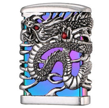 Load image into Gallery viewer, Chief New Dragon Carving Flint Lighter Retro Metal Weel Kerosene Lighters Unique Gasoline LIghters Windproof Men Smoking Lighter
