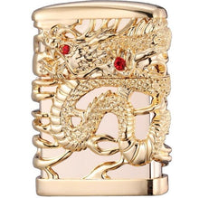 Load image into Gallery viewer, Chief New Dragon Carving Lighter Retro Metal Weel Kerosene Lighters Unique Gasoline LIghters Windproof Men Smoking Lighter
